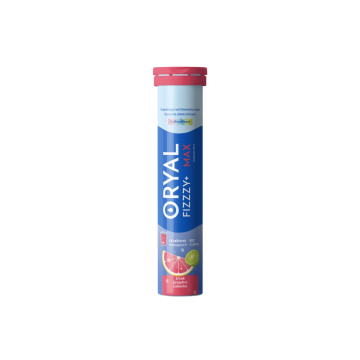Oryal Fizzzy+ Max, tabletki musujące, smak grejpfrut, limonka,18szt