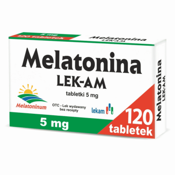 Melatonina Lek-AM, 5 mg, tabletki,120 szt