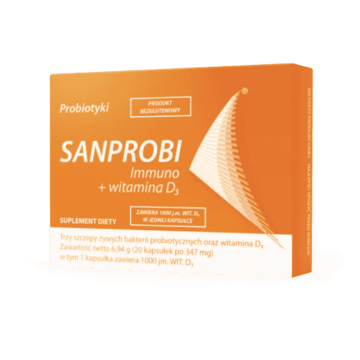 Sanprobi immuno + witamina D3, kapsułki, 20 szt