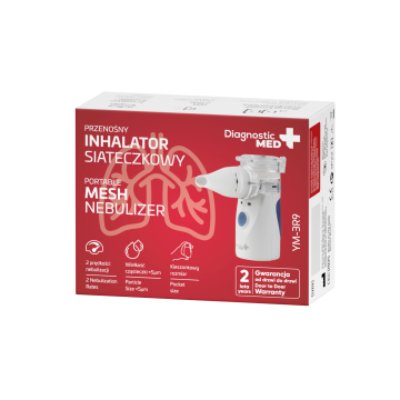 Inhalator Diagnostic Med, przenośny, siateczkowy, YM-3R9, 1szt.