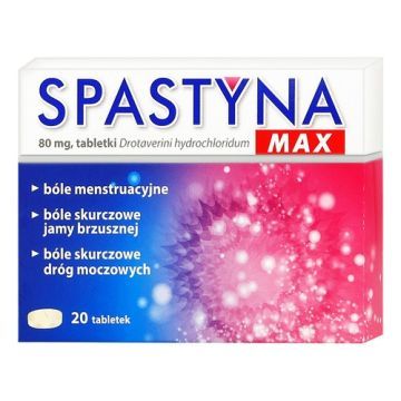 SPASTYNA MAX 80 mg, tabletki, 20 sztuk