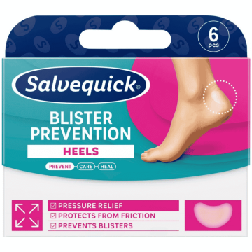Salvequick Blister Prevention Heels, plastry na pęcherze,6szt