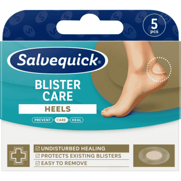 Salvequick Blister Care Heels, plastry, 5 szt