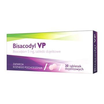 Bisacodyl  VP, 5 mg, tabletki dojelitowe (i.rów), Bułg,30 szt