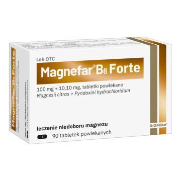 Magnefar B6 Forte, tabl.powl., 90 szt