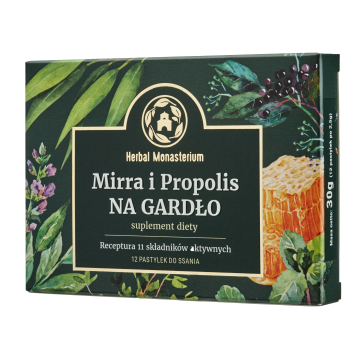 Mirra i Propolis na Gardło, pastyl.do ssania, 12 szt