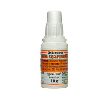 Oleum Camphoratum, roztwór na skórę, (Microfarm), 10 g