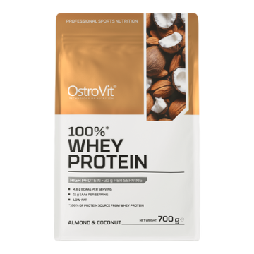 OstroVit 100% Whey Protein, proszek, migdał-kokos, 700 g